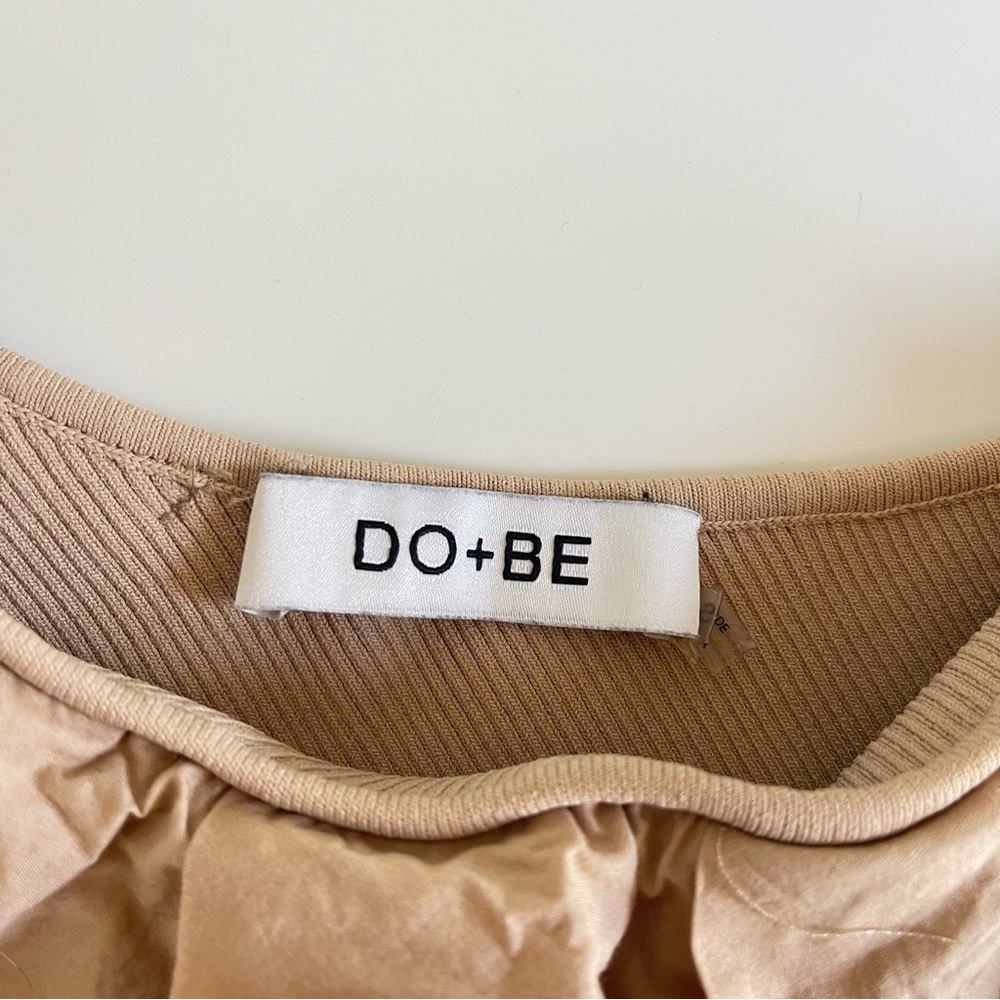 DO+BE Beige Ruffle Accent Top - Picture 3 of 5